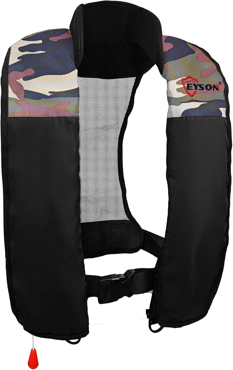 NAUTISHIELD Automatic Inflatable Life Jacket,Preserver PFD for Adults,Life Vest for Adults,Supports Weight up to 330 pounds - Image 1